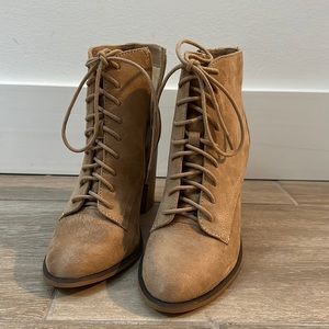 Heeled Lace Up Boots